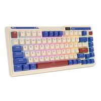 Royal Kludge KZZI K75 pro RGB belaidė mechaninė klaviatūra, Moment jungiklis (retro mėlyna) (QWERTY)
