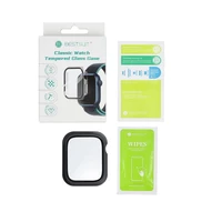 Bestsuit dėklas su hibridiniu stiklu Apple Watch serijai 7/8/9-41mm - grafitas