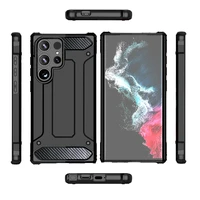 Hibridinis šarvų dėklas Samsung Galaxy S25 Edge - juodas