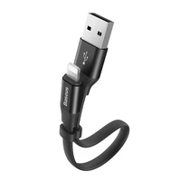 Baseus Nimble USB-A / Lightning 2A kabelis 0.23 m juodas
