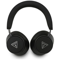 Guess Bluetooth ENC Saffiano Triangle Logo ausinės ant ausų - juodos