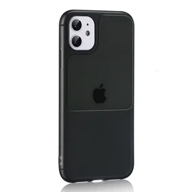Dėklas telefonui TEL PROTECT su langu iPhone 11 Pro - juodas