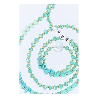 STONE telefono dirželis, telefono pakabukas / virvelės ilgis 82 cm (41 cm kilpoje) / ant kaklo – turkio