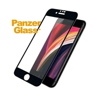 PanzerGlass E2E Super+ apsauginis stiklas iPhone 6 / 6s / 7 / 8 / SE 2020 / SE 2022 - su juodu rėmeliu