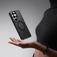 Rock Rotating Stand Soft Touch Series Magnetic for Samsung Galaxy S26 Ultra black