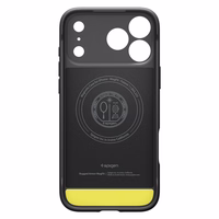 Spigen Rugged Armor Mag Magnetinis dėklas telefonui iPhone 17 Pro Mat - matinė juoda