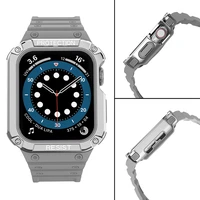 Apsauginis laikrodžio dirželis Apple Watch 38/40/41mm – korpuso apsaugos dirželis – pilkas, sidabrinis