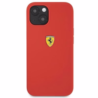 Ferrari FESSIHCP13SRE iPhone 13 mini 5.4" kietas silikoninis dėklas raudonas/raudonas