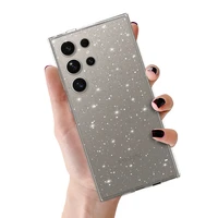 Krištolo blizgučių dėklas telefonui Samsung Galaxy S25 Ultra – sidabrinis