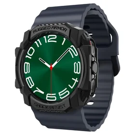 Spigen Rugged Armor dėklas Samsung Galaxy Watch Ultra (47mm) - matinė juoda
