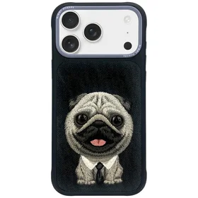 NIMMY dėklas BIG EYED PET 2.0 Šuo IPHONE 17 Pro juodas