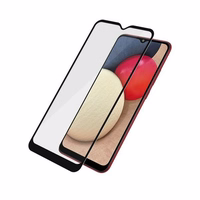 PanzerGlass E2E Super+ antibakterinis apsauginis stiklas Samsung Galaxy A02s - su juodu rėmeliu