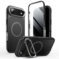Supcase IBLSN Ares Flip Mag Magnetinis dėklas telefonui MagSafe iPhone 17 Air - juodas