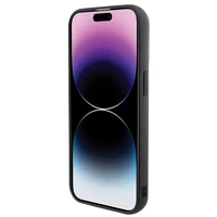 Karl Lagerfeld 3D guminis daugialypis logotipas dėklas telefonui iPhone 15 - juodas