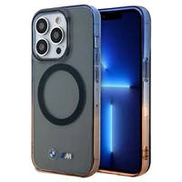 BMW Gradient Bumper Magnetinis dėklas telefonui iPhone 15 Pro Max - pilkas