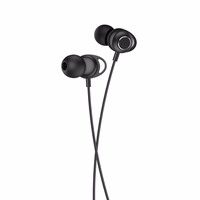 FONENG laidinės ausinės T59 JACK 3.5MM su mikrofonu 1.2M juodas