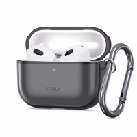 Tech-Protect silikoninis dėklas AirPods Pro 3 matinis juodas