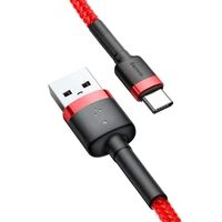 Baseus Cafule kabelis USB-C 3A 1m (raudonas)