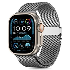 Tech-Protect Milano apyrankė Apple Watch 6 / 7 / 8 / 9 / 10 / SE / Ultra 1 / 2 (44 / 45 / 46 / 49 MM) - sidabrinė