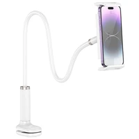 HOCO reguliuojamas stalo laikiklis su spaustuku HD10 baltas