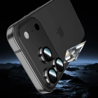 Benks Grūdintas stiklas Glass Warrior metalinis objektyvo apsauginis stiklas kamerai Iphone 17 (lęšio 2 vnt.) juodas