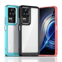 Outer Space Case dėklas telefonui Xiaomi Poco F4 5G su lanksčiu rėmu juodas
