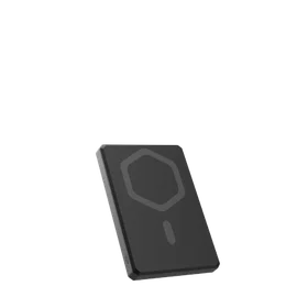 UAG itin plona 5K 5000 mAh išorinė baterija su 10W stovu MagSafe suderinama USB-C kabelis - juoda/pilka