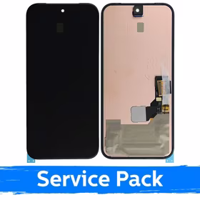 LCD ekranas suderinamas su Google Pixel 8A juodas su rėmeliu (Service Pack)