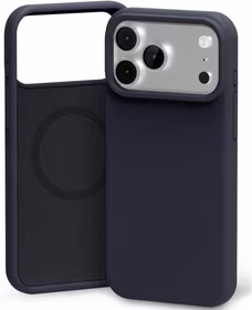 Dėklas Mercury Pure Magsafe Silicon Case Apple iPhone 17 Pro tamsiai mėlynas