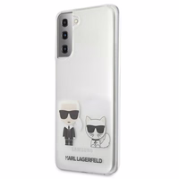 Karl Lagerfeld Karl&Choupette dėklas Samsung Galaxy S21+ - skaidrus