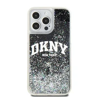 DKNY Liquid Glitter Big Logo dėklas iPhone 13 Pro Max - juodas