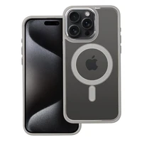 COLOR EDGE MAG COVER magnetinis dėklas telefonui, suderinamas su MagSafe, skirtas IPHONE 15 Pro Max, titano pilkas