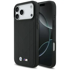 BMW M Quilted Logo MagSafe dėklas telefonui iPhone 17 Pro Max - juodas