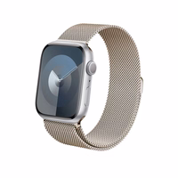 Crong Milano Steel – Stainless Steel dirželis Apple Watch 38/40/41/42 mm (Champagne)