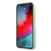 Guess GUHCP12SLSLMGGN iPhone 12 mini 5.4" žalias/žalias kietas dėklas Metal Logo Script