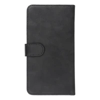 Universalus knygos tipo dėklas COMMON dydis L, skirtas IPHONE 6 PLUS / 7 PLUS / 8 PLUS / XS MAX / 11 PRO MAX / SAMSUNG S20 FE / S21 FE / S10 PLUS / A10 / A32 / A54 / XIAOMI 12 LITE / HUAWEI P30 PRO, juodas