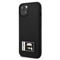 Dėklas telefonui Karl Lagerfeld Ikonik Patch Case iPhone 13 - juodas