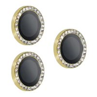 Temperuotas stiklas HARD DIAMOND kamerai (objektyvui) iPhone 17 Pro/17 Pro Max aukso spalvos, 3 vnt.