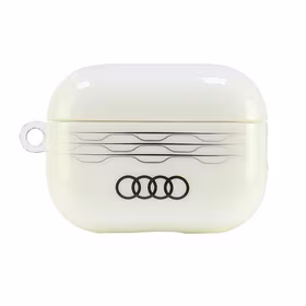 Audi IML geometrinis raštas dėklas AirPods Pro 2 - baltas