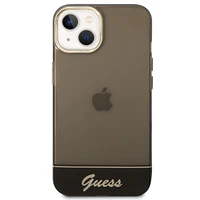 Guess GUHCP14MHGCOK iPhone 14 Plus 6.7 "juodas/juodas kietas dėklas Translucent