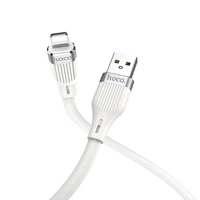 USB kabelis Hoco U72 Lightning 1.2m silikoninis baltas