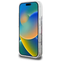 Karl Lagerfeld Liquid Glitter Choupette Logo deklas iPhone 16 Pro - skaidrus