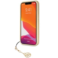 Guess 4G Charms Collection dėklas iPhone 14 Pro Max - pilkas