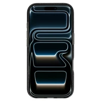 Blizgantis magnetinis dėklas telefonui Iphone 17 Pro Max, juodas, permatomas