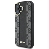 DKNY Languotas raštas magnetinis iPhone 16 dėklas - juodas