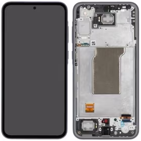 Ekranas Samsung A356 A35 5G su lietimui jautriu stikliuku ir rėmeliu Navy originalus (used Grade A)