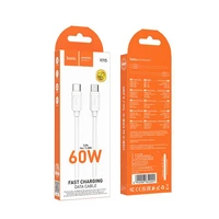 Kabelis USB C į USB C Hoco PD 5A 240W 1 m X115 baltas