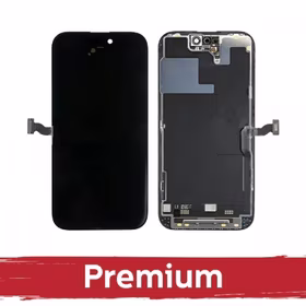 LCD ekranas suderinamas su iPhone 14 Pro juodas (Hard OLED / Premium)  /*Removable IC*/