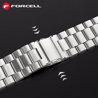 FORCELL F-DESIGN FA10 nerūdijančio plieno dirželis APPLE Watch 42 / 44 / 45 / 49 mm sidabrinis