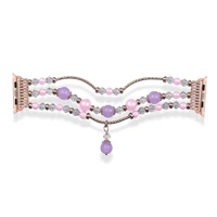 Apyrankė Apple Watch 42/44/45 dizainas 4 auksinė-violetinė